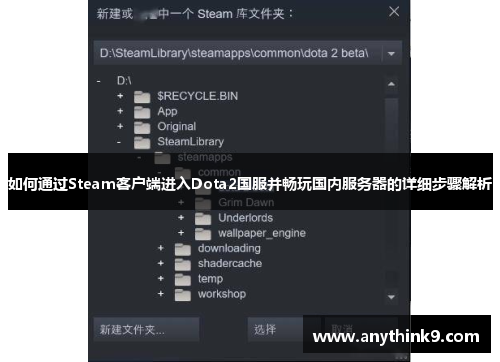 如何通过Steam客户端进入Dota2国服并畅玩国内服务器的详细步骤解析